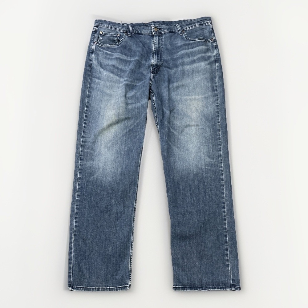 Levis 559 Mens 44x34‎ Relaxed Straight Fit Mid Rise Denim Jeans Medium Wash